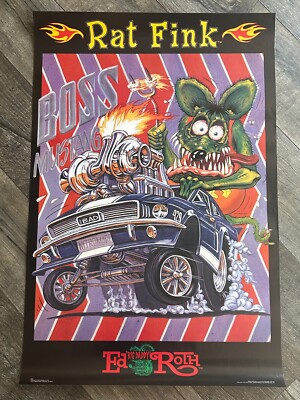 1992 Rat Fink Poster フェルト紙プリント •正規オリジナル品 1992 Rat Fink Poster フェルト紙プリント •正規オリジナル品 1992 Rat