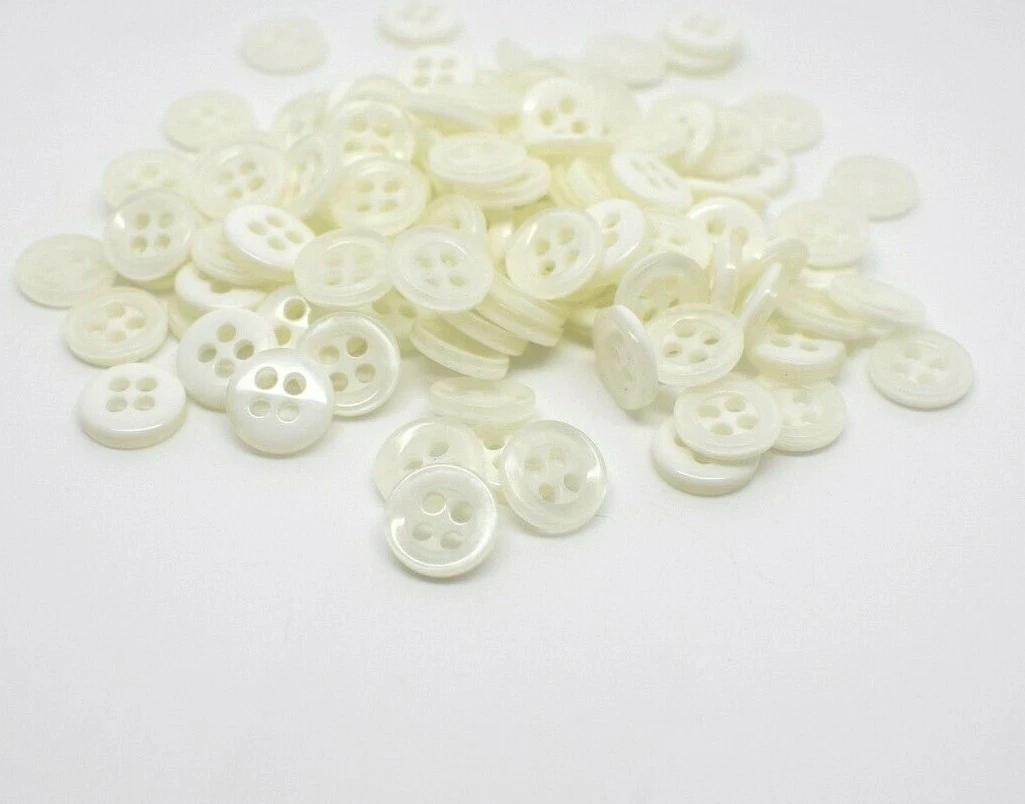 White sewing buttons deals