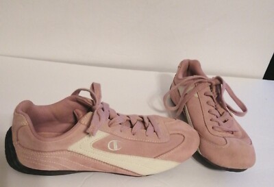 Vintage Ladies Pink Suede Champion Runners Size Skid Resistant