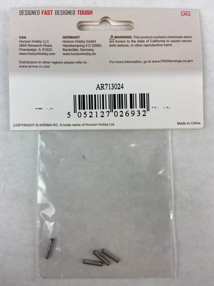 ARRMA AR713024 PIN 2X10MM (4 Pcs) New - Image 2 of 2