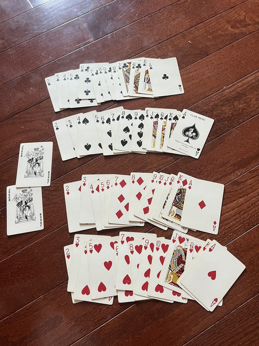 Vintage Arrco Playing Card Co. Club Reno No. 101 Cards With Tax