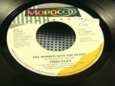 TIGGI CLAY - The Winner Gets The Heart / Who Shot Zorro - NEAR MINT 1984 Canada 