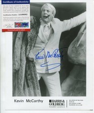 INVADERS FROM MARS uhf KEVIN MCCARTHY with PSA DNA COA signed AUTOGRAPH 4298