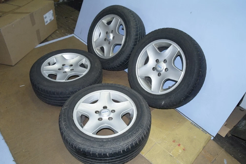 Sommerräder Alufelge Rondell AUdi A4 8D 7x15 ET38 205/60 R1591V Barum - Bild 2 von 4