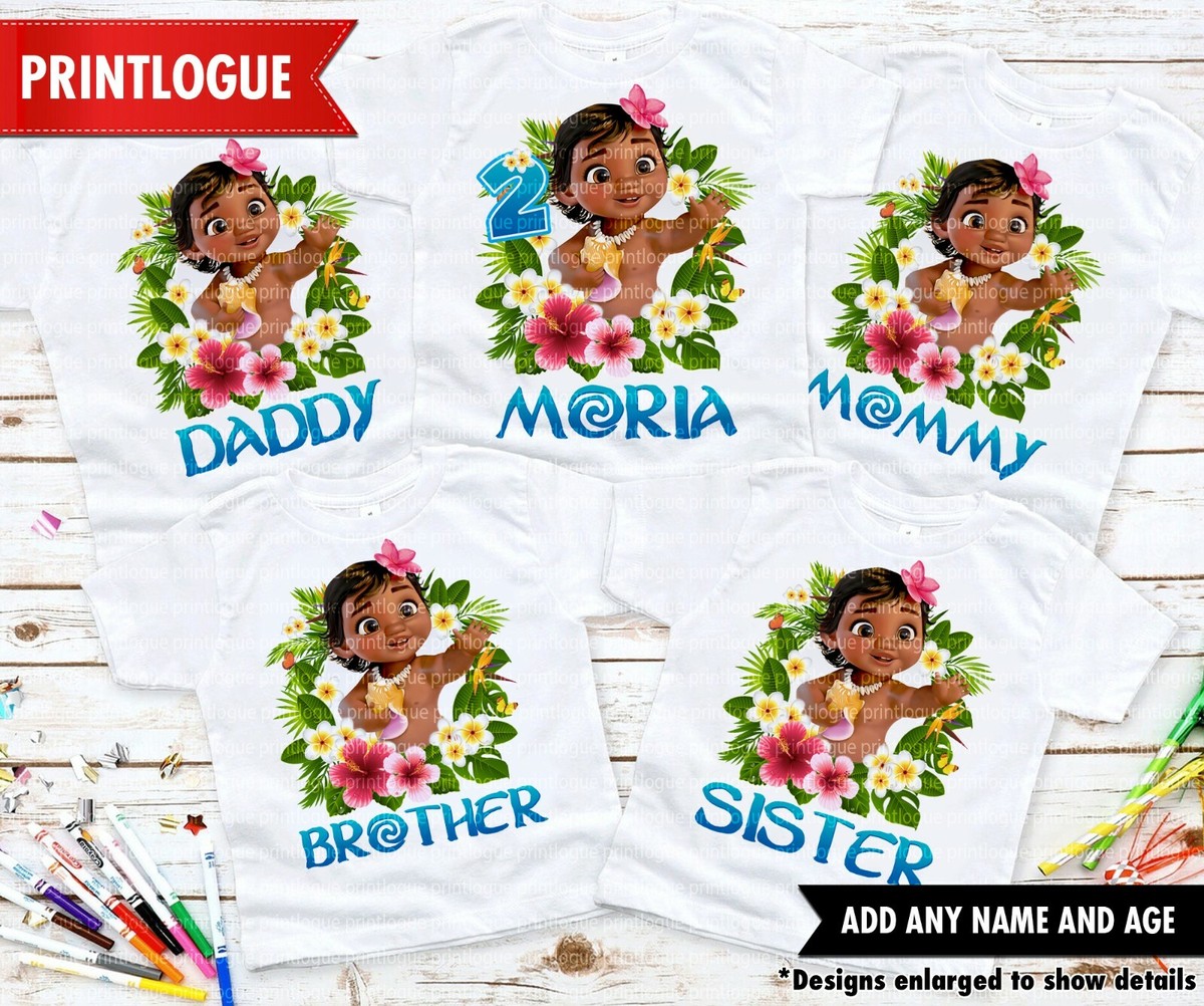 Moana Birthday Shirt, Moana Maui Birthday Family Shirts, Moana
