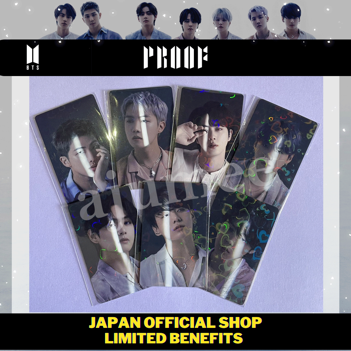 新品　未開封　公式　BTS   プルーフ　PROOF　購入特典ホログラムトレカ 新品未開封】BTS Proof 2形態セット 特典 ホログラム Vトレカ付
