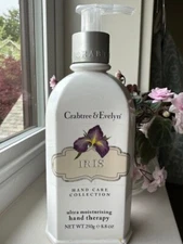 CRABTREE & EVELYN IRIS ULTRA MOISTURISING HAND THERAPY WITH PUMP 250 g 8.8 oz