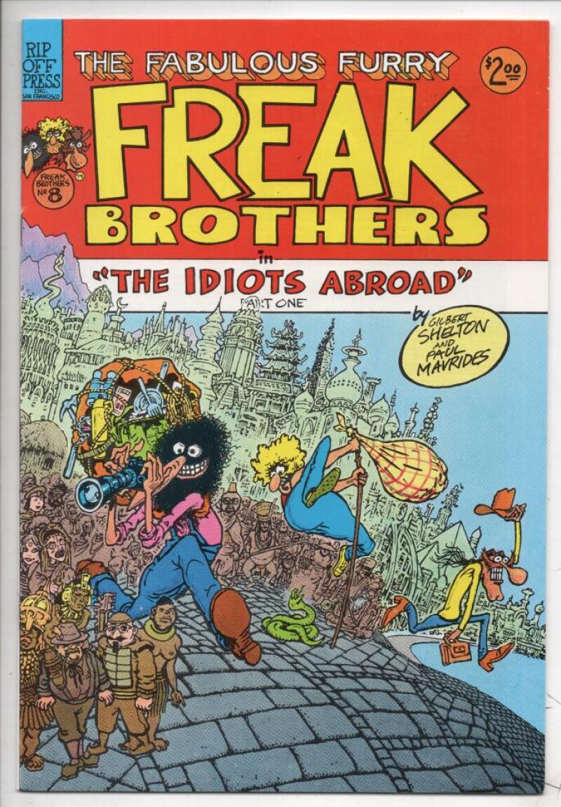 FURRY FREAK BROTHERS #8, VF/NM, Underground, 1984, Gilbert Shelton, 1st print 