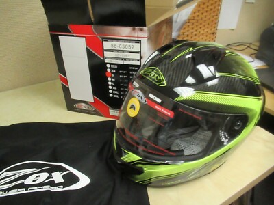 ZOX ODYSSEY FULLFACE MOTORCYCLE SCOOTER SLED MX HELMET REAL CARBON