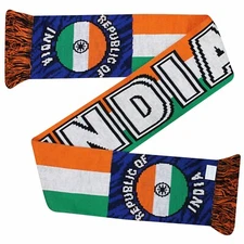 India Test & One Day Cricket Fans Scarf, India Flag Cricket World Cup Fans Scarf