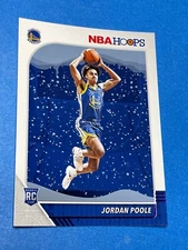 2019-20 Panini NBA Hoops Basketball #223 Jordan Poole Winter Holiday Rookie RC