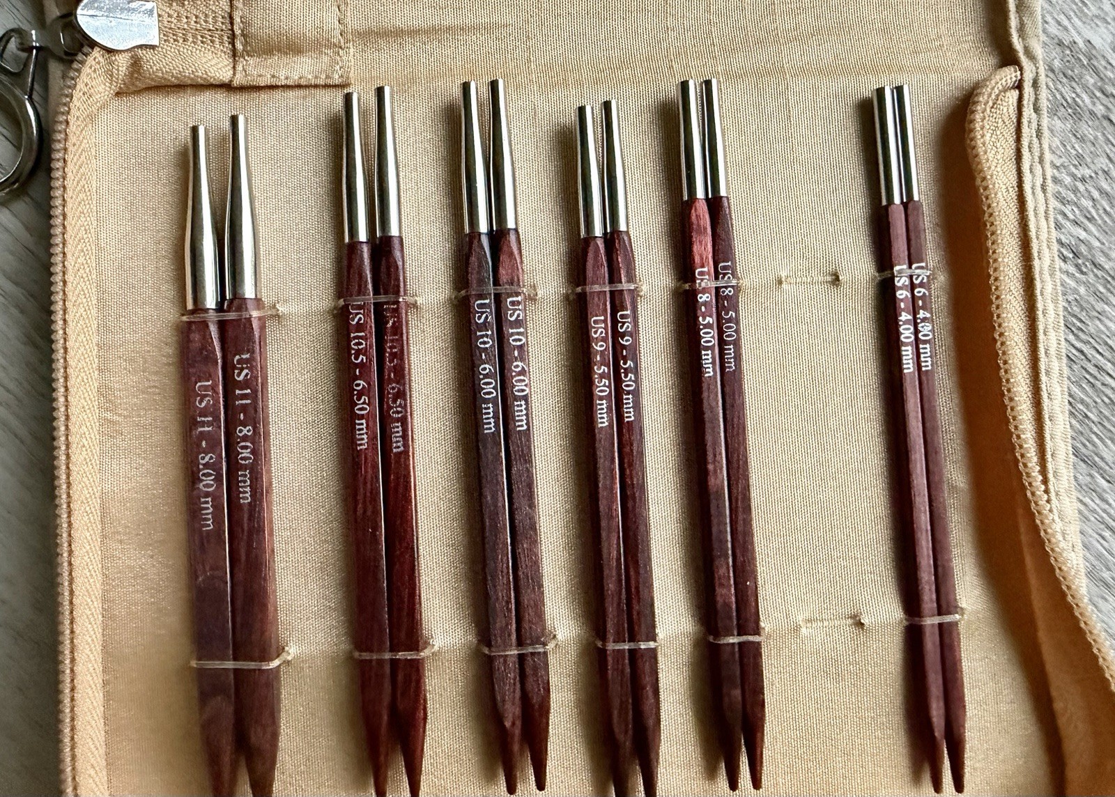 Knitters Pride Cubics Square Knitting Needle Set (Wood Circular Set) + Straights