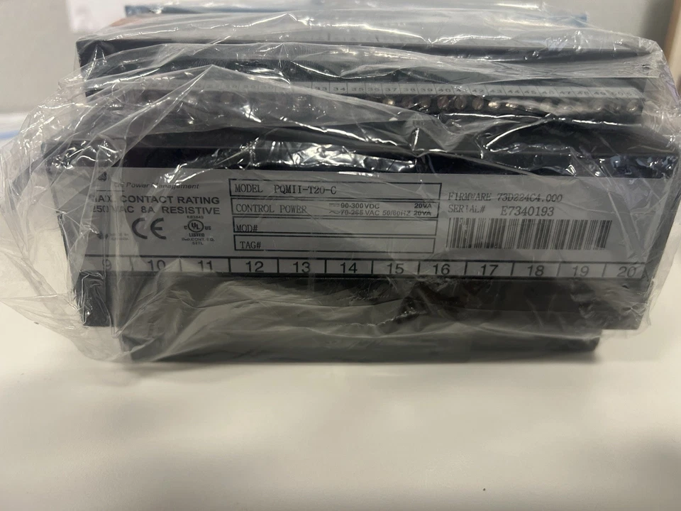 Medidor de calidad de energía GE Multilin PQM II PQMII-T20-C - Nuevo con terminales Foto 4 de 4