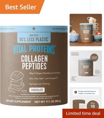 Delicious Grass-Fed Collagen Peptides - Keto & Paleo Friendly | 17.1 oz Canister