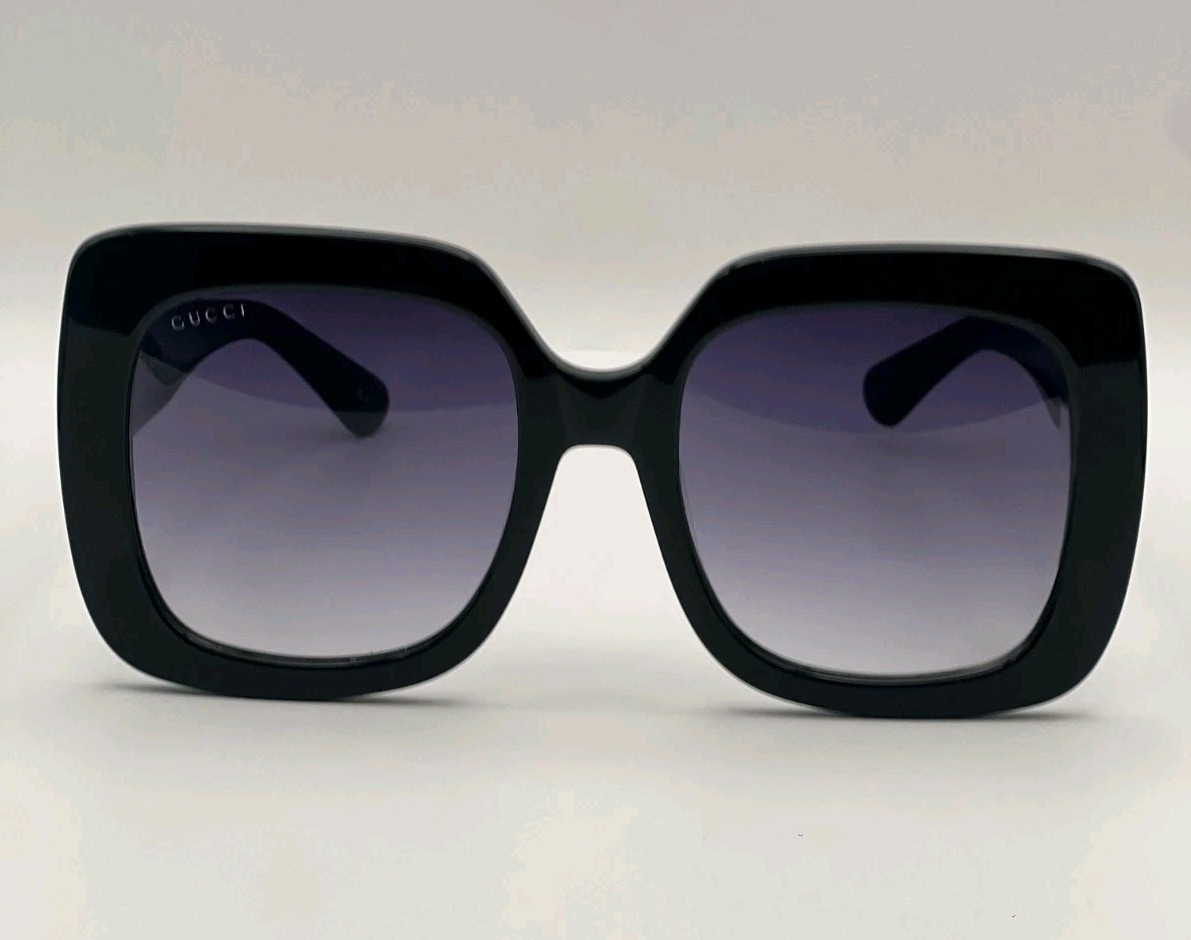 Gucci GG0083S Sunglasses 55-24-140 – Store Sample – Complete Set Gucci Gg0083s Oversized Square Sunglasses (W/ Case) – Chic  main image 3
