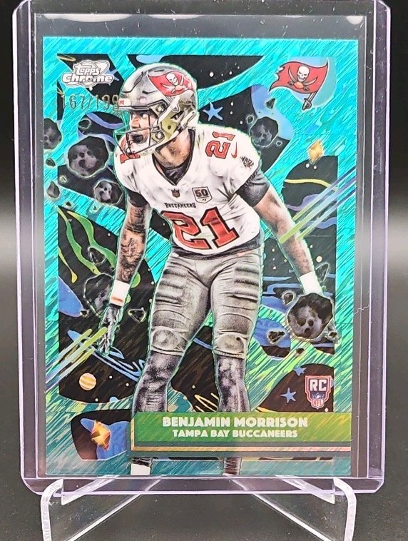 2025 Topps Chrome Cosmic-Benjamin Morrison-RC Aqua Equinox Refractor #/199