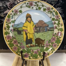 Piatto da collezione Heinrich Villeroy & Boch UNICEF "I nostri figli" anni '80 "Perù"