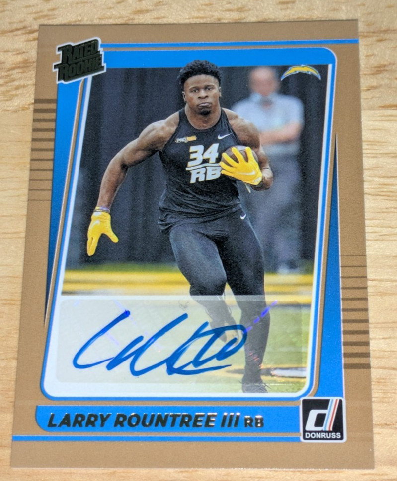 Larry Rountree Panini Donruss #296 Autograph-Bronze