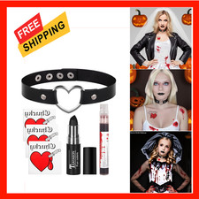 Horror Bride Body Paint Makeup Set, Halloween Gothic Costume Kit