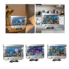 Fake Aquarium LED Night Light Ambient Light Birthday Gift Desktop Ornament
