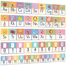 Alphabet Letters Line Bulletin Board for Classroom Wall ABC Number 0-20