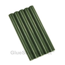 GlueSticksDirect&reg; Forest Green Colored Glue Stick mini 5/16 X 4" 24 Sticks