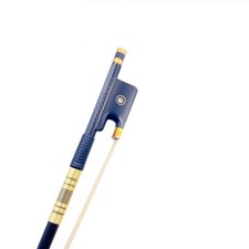 1pcs Plaid carbon fiber Viola Bow, Gold Mounted, Good white hairs . strong