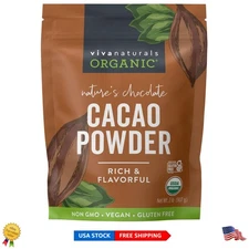2 lb Organic Cacao Powder – Perfect for Keto, Paleo,  Baking & Smoothies