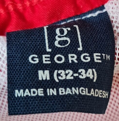 GEORGE Above The Knee Basic Swim Short Red Size M ( 32 - 34 ) BRAND NEW - Picture 3 of 4