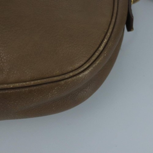 SAINT LAURENT Shoulder Bag Leather Brown Auth ar13047 - 第 14/21 張圖片