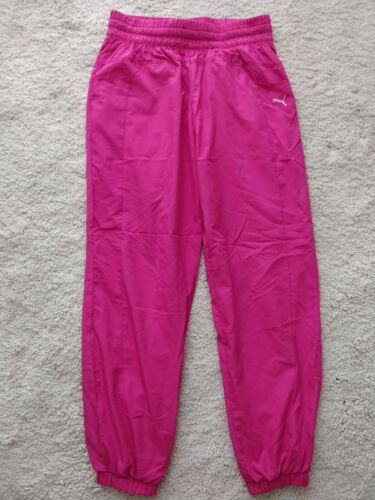 PUMA Vintage Womens Tracksuit Pants Trousers Training Pink Joggers Hype - Picture 1 of 9