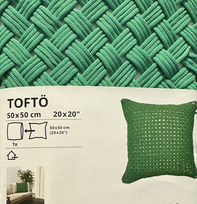 IKEA Toftö Kissenbezug grün Kissenhülle für draußen 50 x 50cm 805.208.22 NEU OVP