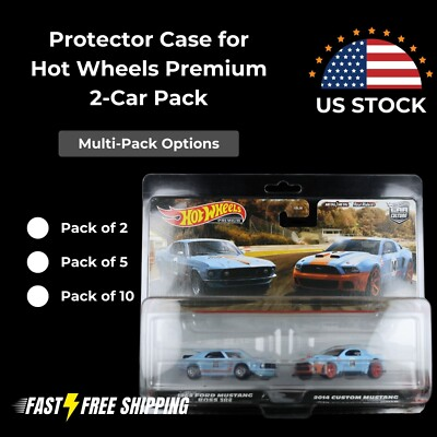 #ad OTK Multipack 2 Car Pack Protector Case for Hot Wheels 2 Car Pack $14.99