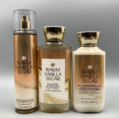 Warm Vanilla Sugar ボディローション 4本セット Bath & Body Works Warm Vanilla Sugar Lotion Mist Wash Set Full