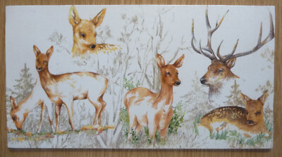 Deko HDF - Hirsch Reh Kitz Natur Wald Tiere Geweih Jagd wild