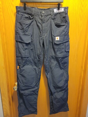 THRIVE 7920 FR PRO RIP STOP KNEE PAD  CARGO UTILITY BLUE  PANTS SIZE 32X34 Used 