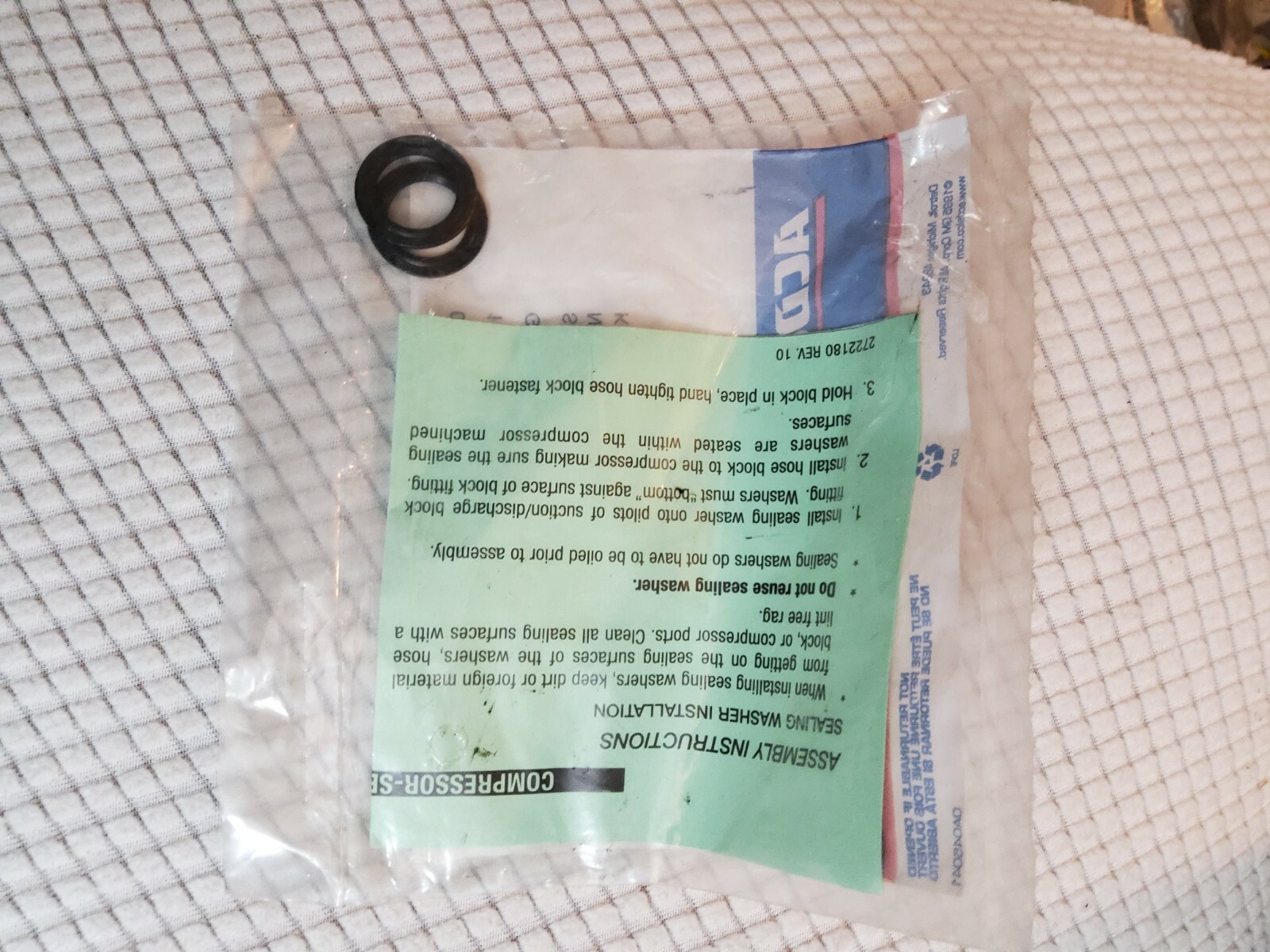 GM OEM 2724952 A/C Compressor Seal Pack of 2 ACDelco 15-30917 89019245 ...
