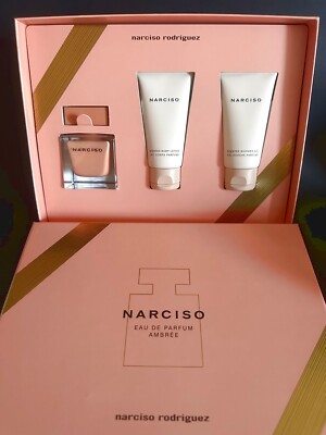 Narciso Rodriguez NARCISO AMBREE Edp 50ml 1.6  oz spray 3pc gift set