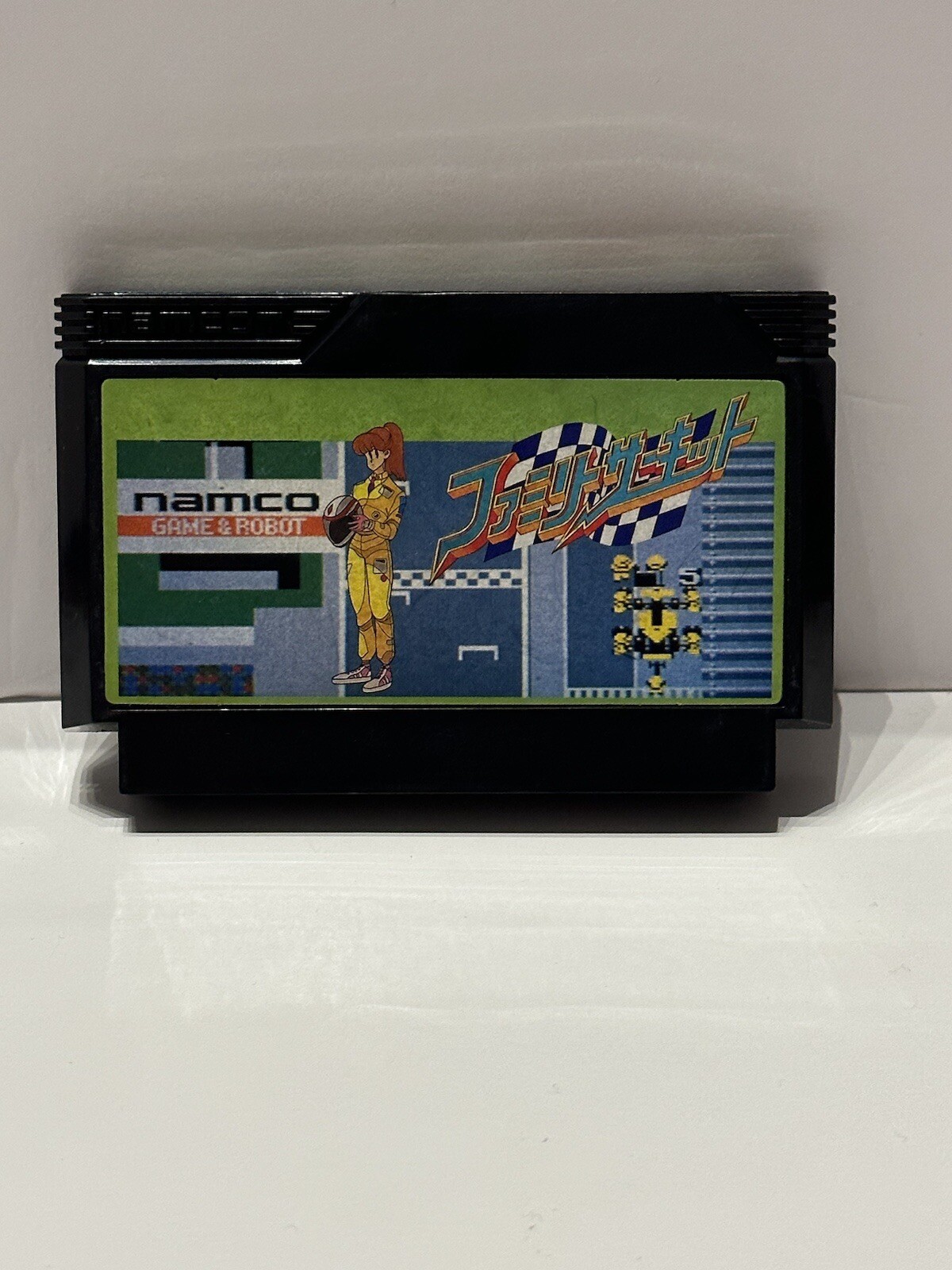 Family Circuit (Nintendo Famicom, Namcot, 1988) Authentic Game Cartridge Tested