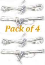 4 x fiXte Bathroom Light Pull Cords Switch Replacement String Spare - Cord Only