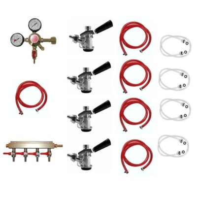 Jockey Box Dispensing System - 4 Tap, Commercial Keg (Sanke ''D'') - NO CO2 TANK