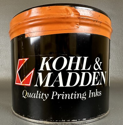 KOHL & MADDEN **ORANGE** OFFSET PRINTING INK OIL BASED 5 LBS PANTONE #151 ORANGE