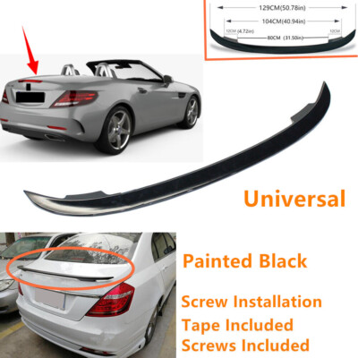 Fit For Mercedes SLC 2017-2020 Rear Trunk Lip Spoiler Wing Black