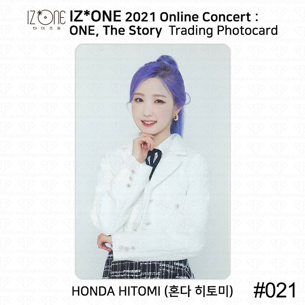 IZ*ONE 2021 One The Story Online Concert Trading card Photocard Honda Hitomi