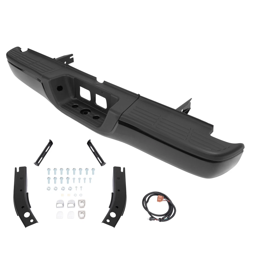 For Toyota Tundra 2000-2006 Rear Step Bumper Complete Assembly Steel Black Foto 3 de 4