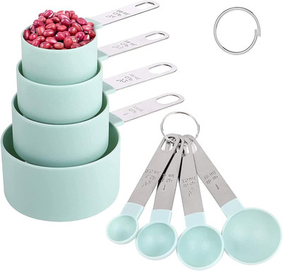 Messlöffel Set,Gramm Measuring Cups and Spoons Set, Messlöffel set 8 Teiliges Se