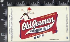 Old German Premium Lager Beer Label - PENNSYLVANIA