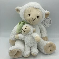 Koala Baby Sheep Soft Plush Stuffed Animal Green Bow Mom & Lamb Rattle Easter