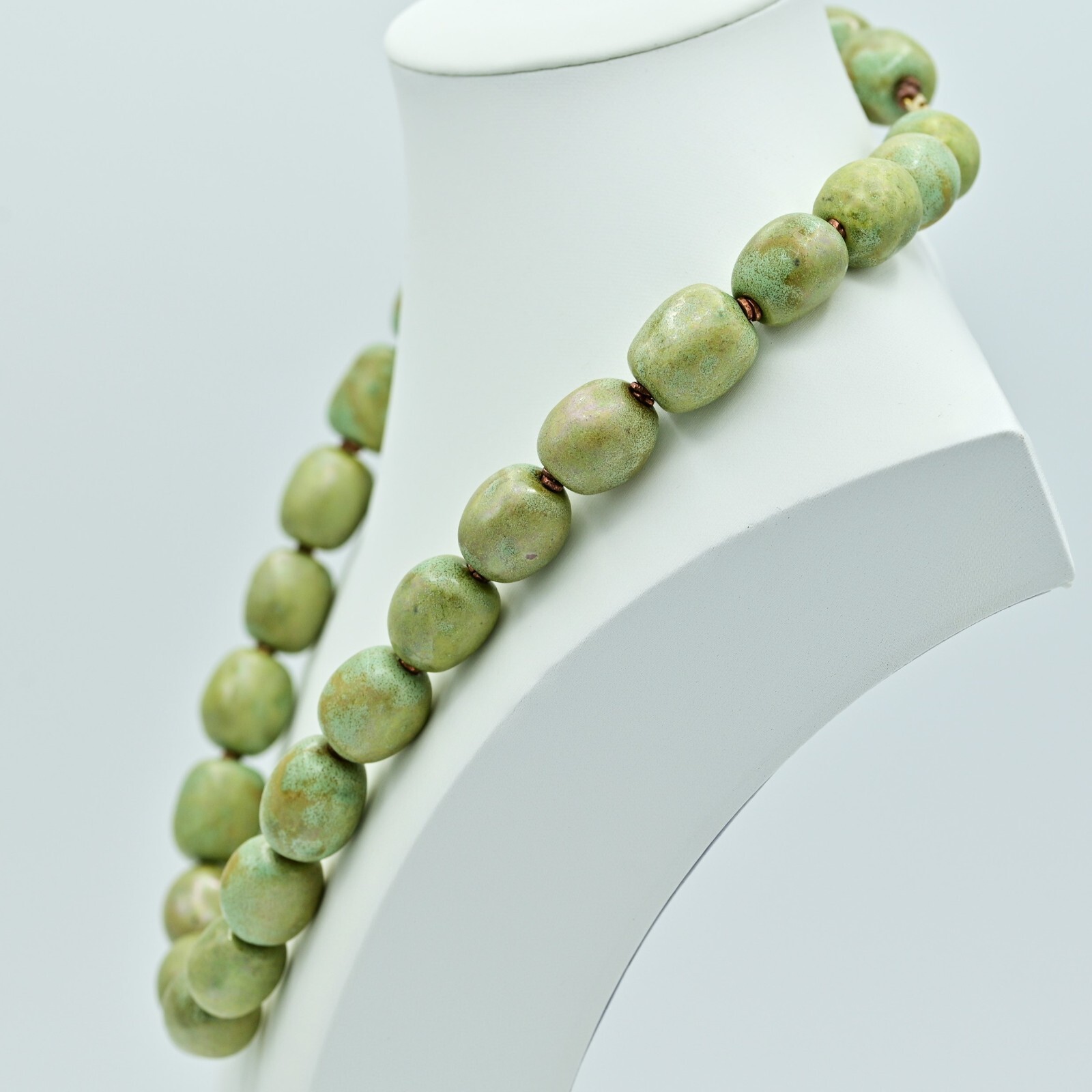 Original Vintage Rare Aztec Mayan Turquoise Jade Gems… - Gem