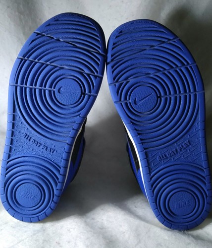 Nike Boys Court Borough Mid 2 DM8873-001 Blue Basketball Shoes Sneakers Sz 1.5Y | eBay